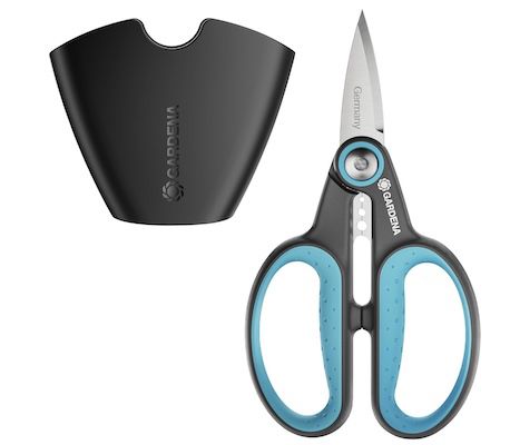 gardena kräuterschere edelstahl 52 mm klinge für holzige kräuter mit holster