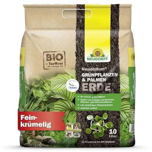 Neudorff NeudoHum torffreie bio erde für grünpflanzen und palmen, 10 liter