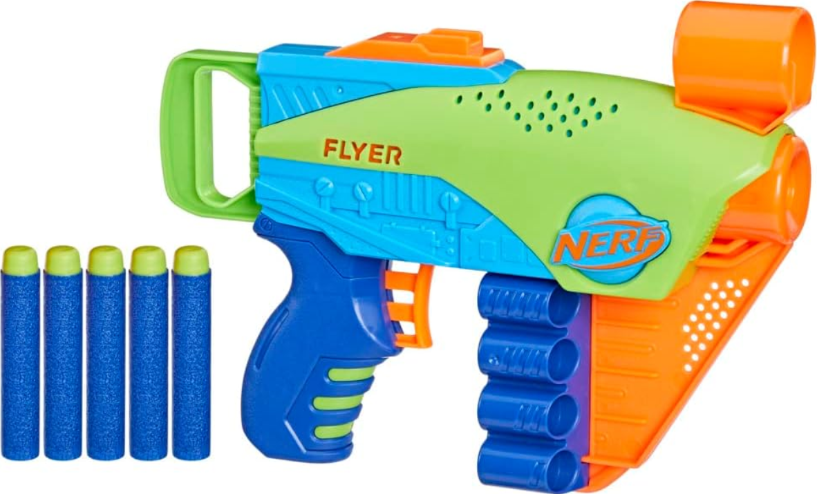 nerf elite jr. flyer schaumstoff-blaster für kinder, 5,20 statt 11
