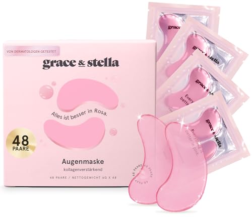 grace & stella augenpads, preisgekrönte eye pads für müde augen