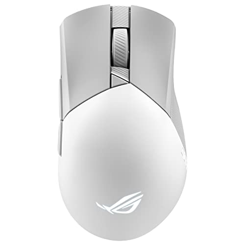 asus rog gladius iii wireless gaming maus weiß, 36000 dpi, rgb, optischer sensor