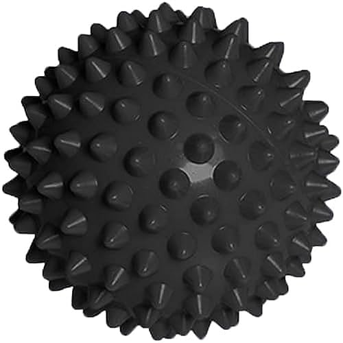 Produktbild: ancaria abzugsball mit stacheln, massageball schwarz, therapeutisches massagegerät