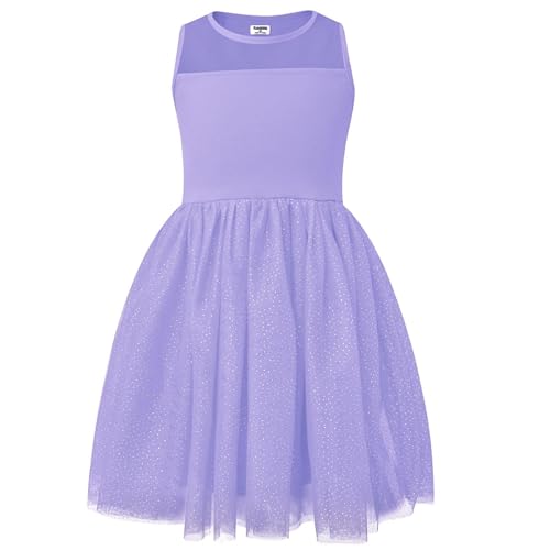 v.&grin mädchenkleid lila tüll tutu sommerkleid mit glitzer für prinzessin 2 jahre