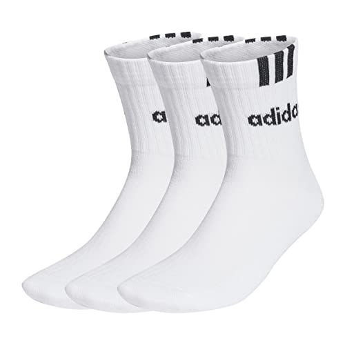 adidas unisex cushioned 3-stripes linear halcrew socks 3 paar gr 37-48