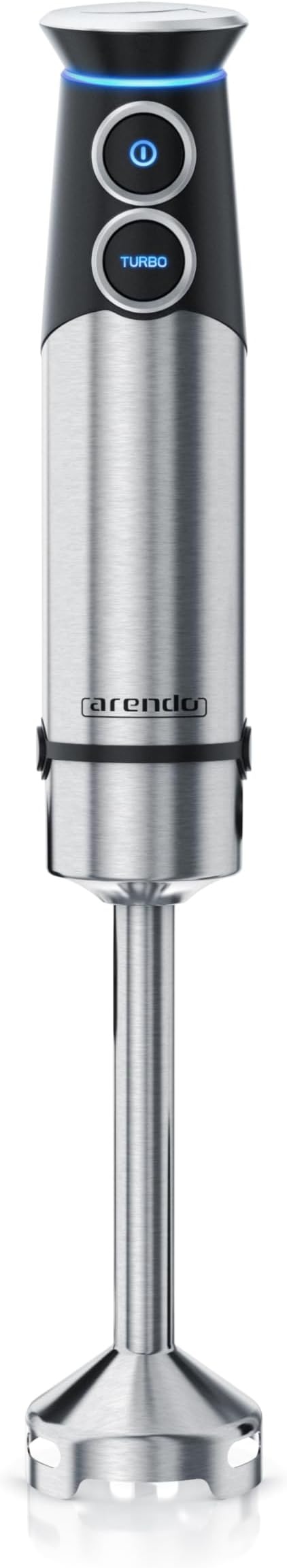 Arendo Stabmixer Edelstahl 1500W - elektrischer Pürierstab mit Turbotaste