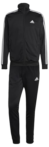 adidas herren track suit 3-stripes tricot schwarz XL