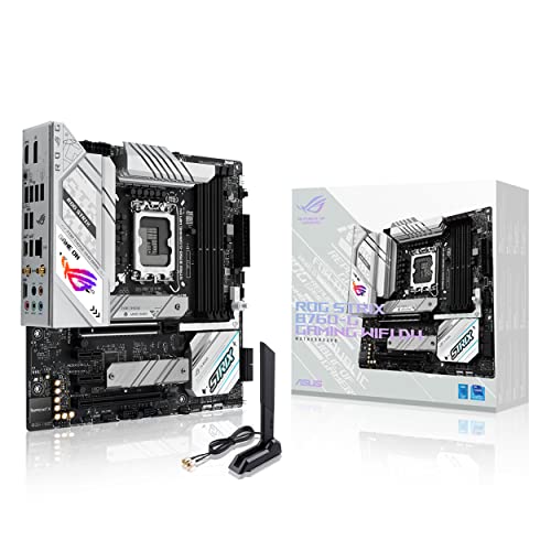 asus rog strix b760-g motherboard, intel lga 1700, mATX, ddr4, wifi 6e, pci-e 5.0