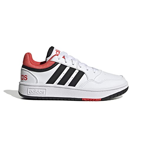 adidas hoops schuhe cloud white/core black/bright red 38 eu