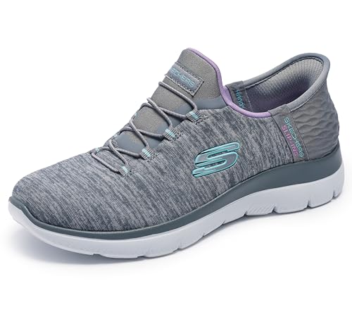 Skechers Damen Turnschuhe Summits Dazzling Haze, Grau Mesh, 41 EU