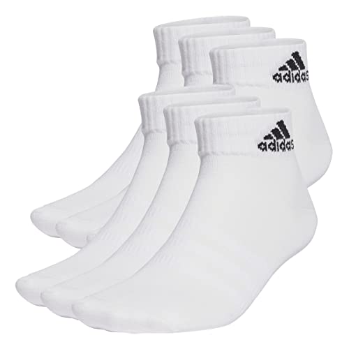 adidas ankle socks unisex 6 pairs thin light white black Größe 6.5-8