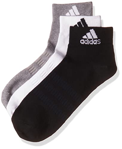 adidas ankle socks unisex 3 pairs grau weiß schwarz größe 45-48