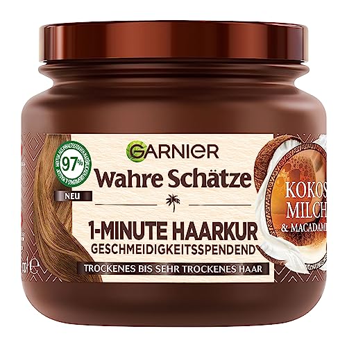 nährende haarmaske für trockenes haar mit kokosmilch und macadamiaöl, 340 ml
