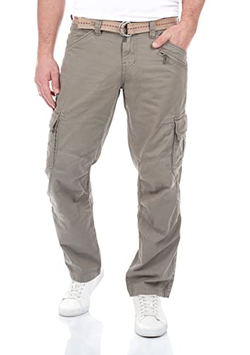 Produktbild: Timezone Herren Cargohose BenitoTZ Loose Fit, Perl Grey, 29W/32L, Baumwolle