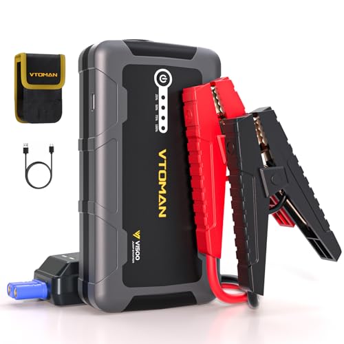 vtoman v1500 starthilfe powerbank 1500a 12v für pkw, starter für 6.0l benzin, 4l diesel