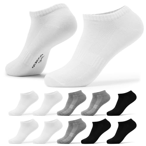 occulto sneaker socken dames 10er pack schwarz weiß grau größe 35-38