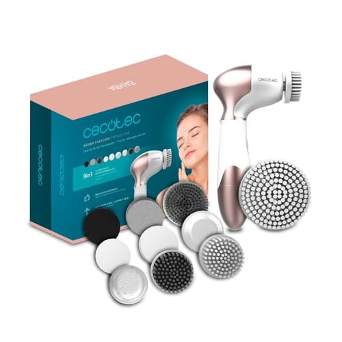 Produktbild: Cecotec gesichtsreinigungsbürste tragbar mit 9 aufsätzen und 360-grad-drehung