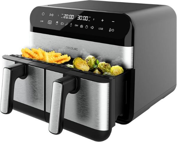 heißluftfritteuse 9l cecotec ceconfry advance double für 89 euro statt 106 euro