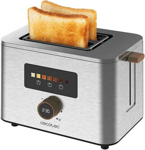 Produktbild: cecotec vertikaler toaster touch&toast double 950 w 2 scheiben extra breite schlitze