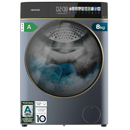 Produktbild: waschmaschine cecotec 8 kg frontlader bolero dresscode 8900 inverter blau 1400 u/min 11 programme