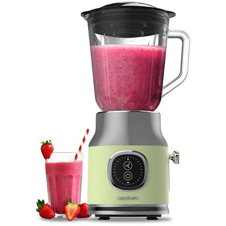 Cecotec Retro Standmixer 1L 800W, ideal für Smoothies und Shakes, 29,90