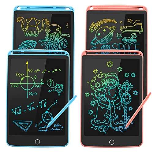 sunlu lcd schreibtafel 8.5 zoll 4er pack für kinder und erwachsene, bunt, magent