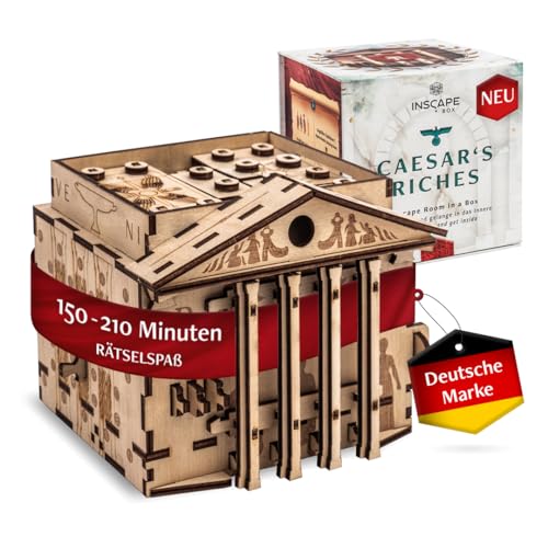 caesar's riches puzzle box - inscape holzrätsel für kinder und erwachsene - denksportspiele