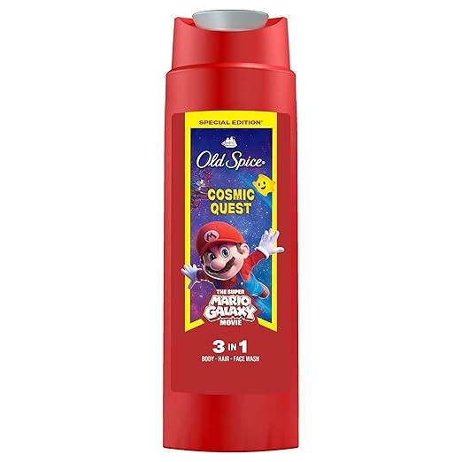 Old Spice 250ml 3-in-1 Duschgel Haare Gesicht Super Mario Galaxy Edition