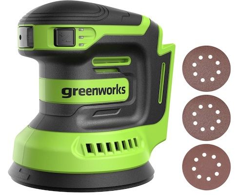 greenworks exzenterschleifer 24V für 49,99 Euro statt 60 Euro