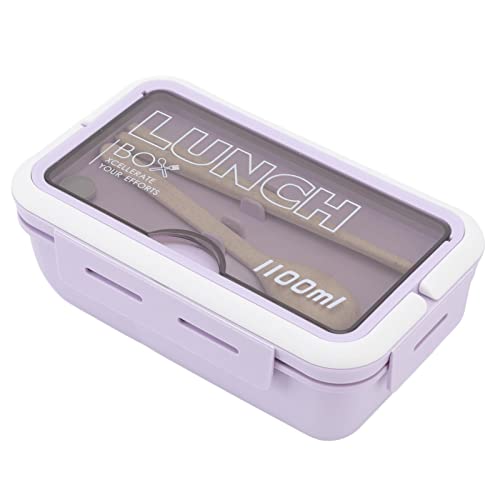 thermo-lunchbox 1100 ml natudeco, 2 fächer, bento-box lila für kinder, erwachsene, reisen