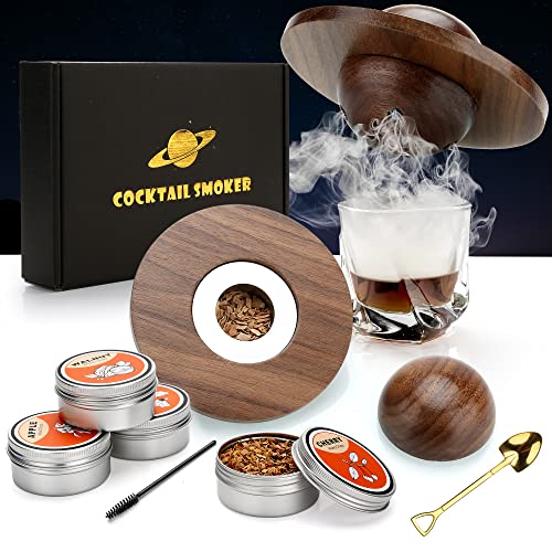 cocktail smoker kit, whiskey smoker kit mit holzchips, vatertagsgeschenk, whiskey zubehör