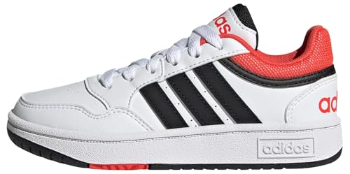 adidas hoops schuhe weiß schwarz rot, 30 eu