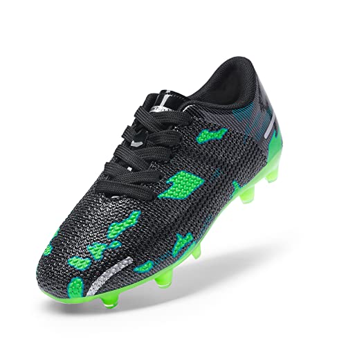 Produktbild: fußballschuhe kinder, leichathletikschuhe, dream pairs, schwarz/grün, größe 36, spikes