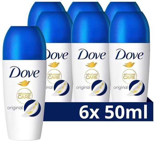 Produktbild: Dove Deo Roll-On 50ml, 6er Pack, Advanced Care, 14,99