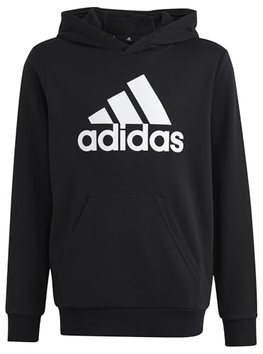 adidas kinder hoodie big logo essentials baumwolle schwarz-weiß 7-8 jahre