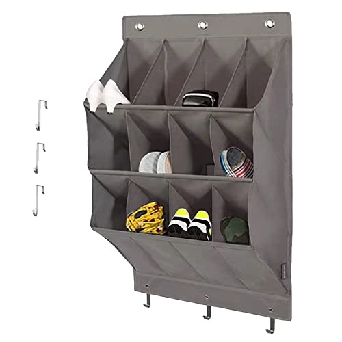 Schuh-Organizer über Tür, hängende Schuhaufbewahrung mit 6 Haken (Large)