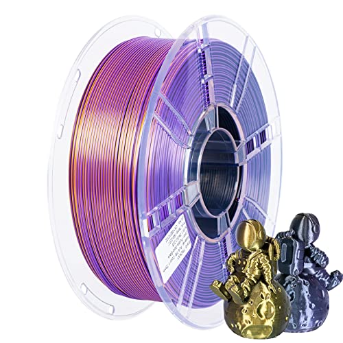 TRONXY 3D drucker filament 1,75 mm coextrusions PLA filament 1 kg violett gold schwarz