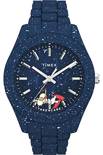 timex legacy ocean x peanuts sportuhr mit mineralglas 30m wasserdicht, faltschließe