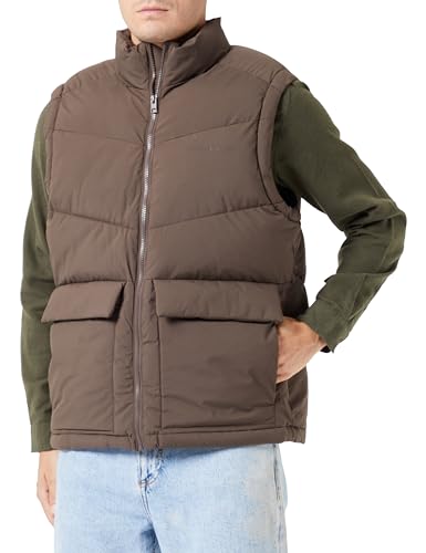 jack&jones jorvesterbro bodywarmer weste herren chocolate brown m