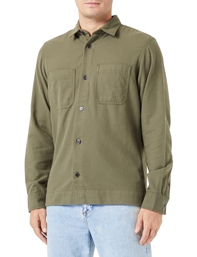 jack & jones overshirt flannel jcospace logan herren freizeithemd olive night S