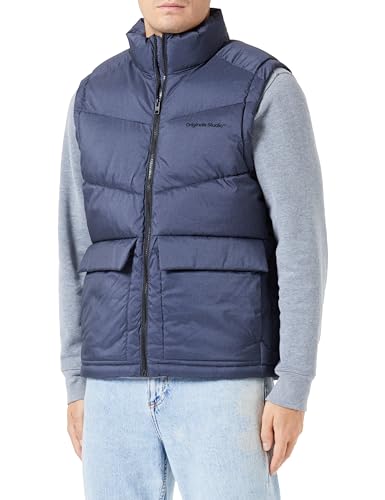 jorvesterbro bodywarmer jack&jones herren weste dunkelgrau melange gr. l