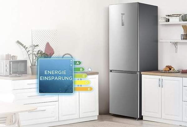 midea kühlgefrierkombination 201 cm, 699 euro statt 799 euro