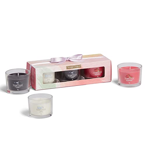 Produktbild: yankee candle geschenkset mit 3 duftenden votivkerzen in geschenkbox
