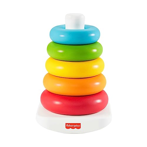 fisher-price farbring pyramide stapelspielzeug für babys und kleinkinder, hp92