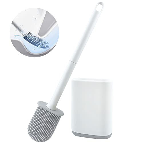 tormays klobürste silikon schwarz, wc bürste wandmontage, flexible toilettenbürste ohne bohren