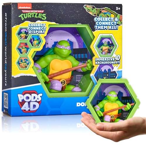 pods 4d ninja turtles donatello Wackelfigur zum Sammeln für Wand- und Regaldisplay