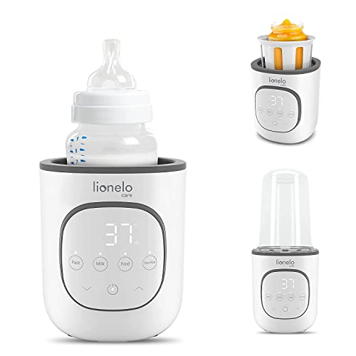 lioneLO thermup 2.0 flaschenwärmer 5in1 für babynahrung, sterilisation, abtauung
