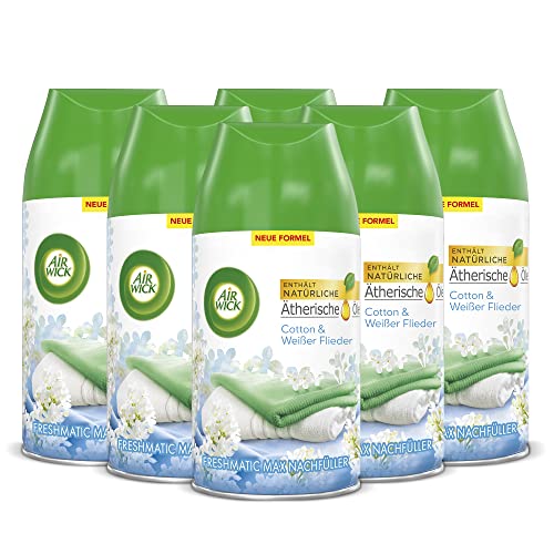 air wick freshmatic max nachfüller 6 x 250 ml cotton weißer flieder