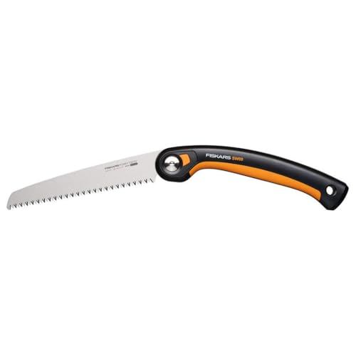 Fiskars Plus Klappsäge 21 cm, 3 Schneidpositionen für dicke Stämme und Äste