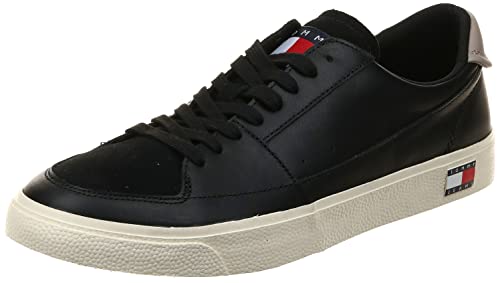 tommy jeans herren sneaker schuhe vulcanized schwarz 40