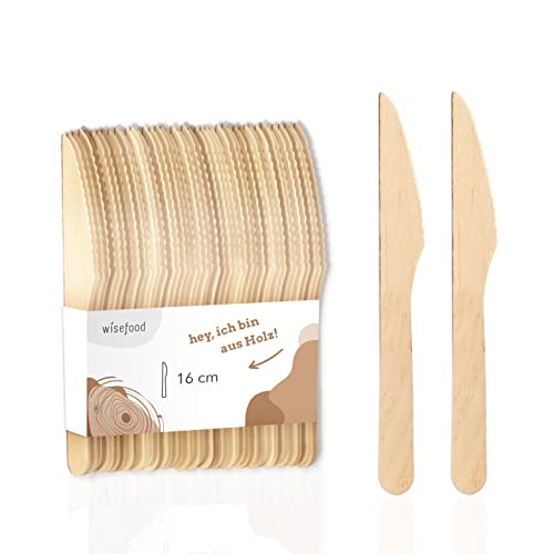 einwegmesser aus birkenholz 300 stück 16,5 cm biologisch abbaubar von wisefood